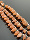 8" Natural Peach Moonstone Beads - Marquise Shape Gemstone Beads Jewelry Supplies, Wholesale Bulk Beads , 11x6mm - 13x7.5mm