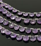 6.5” Amethsyt Gemstone Beads, Light Purple Amethsyt Faceted Hexagon Shape Wholesale Beads for Jewelry Making