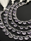 6.5” Amethsyt Gemstone Beads, Light Purple Amethsyt Faceted Hexagon Shape Wholesale Beads for Jewelry Making