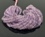 16” Amethyst Faceted Heishi Beads, Natural Gemstone Disc Beads, African Amethyst Tyre Shape Wholesale Beads, AAA Grade 6mm - 6.5mm