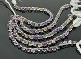 8" Ametrine Trillion Shape Briolette Gemstone Beads, Wholesale Bulk Beads, AAA Quality Ametrine Fancy Beads