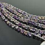 8" Ametrine Trillion Shape Briolette Gemstone Beads, Wholesale Bulk Beads, AAA Quality Ametrine Fancy Beads