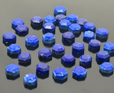 9 Pcs/10 Pcs Natural Lapis Lazuli Rosecut Cabochons, Loose Rose Cut Gemstones , Ring Stones, 8mm - 8.5mm