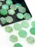 11 Pcs Natural Chrysoprase Rosecut Cabochons, Loose Gemstones, Chrysoprase Rose Cuts, Ring Stones, 8mm - 8.5mm