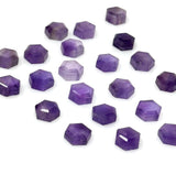 11 Pcs Natural Amethyst Rose Cut Cabochons, Loose Gemstones, Rosecut Ring Stone, Amethyst Rosecuts, 8mm - 8.5mm