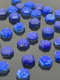 9 Pcs/10 Pcs Natural Lapis Lazuli Rosecut Cabochons, Loose Rose Cut Gemstones , Ring Stones, 8mm - 8.5mm