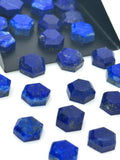 9 Pcs/10 Pcs Natural Lapis Lazuli Rosecut Cabochons, Loose Rose Cut Gemstones , Ring Stones, 8mm - 8.5mm