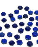 9 Pcs/10 Pcs Natural Lapis Lazuli Rosecut Cabochons, Loose Rose Cut Gemstones , Ring Stones, 8mm - 8.5mm